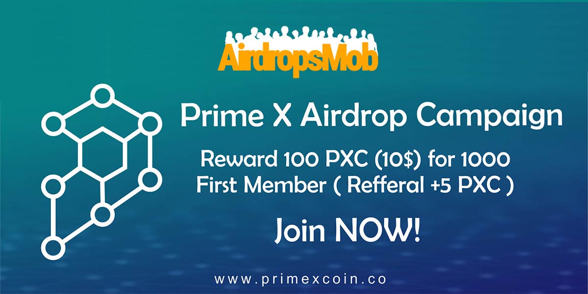 Prime X (PXC) Airdrop Earn free pxc crypto tokens